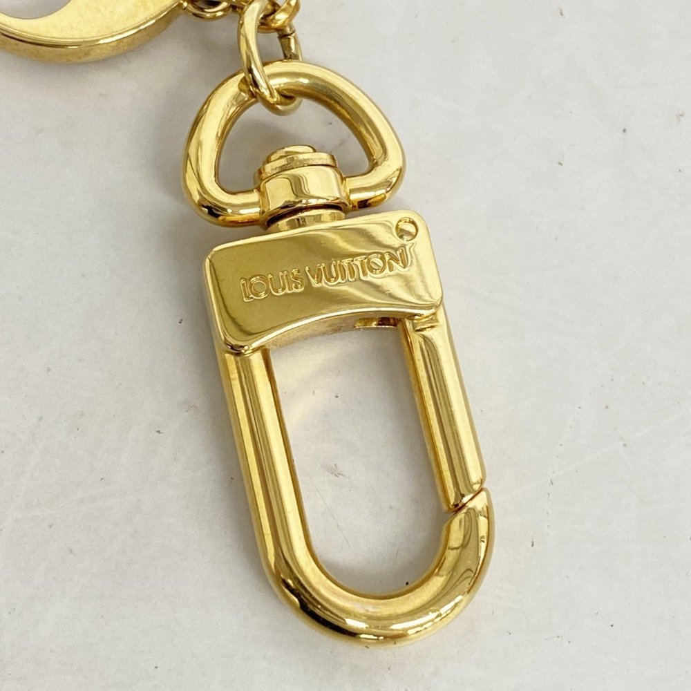 Louis Vuitton Fleur de Monogram Keychain M65111 Gold, Beige, White, Women's - Picture 2 of 6